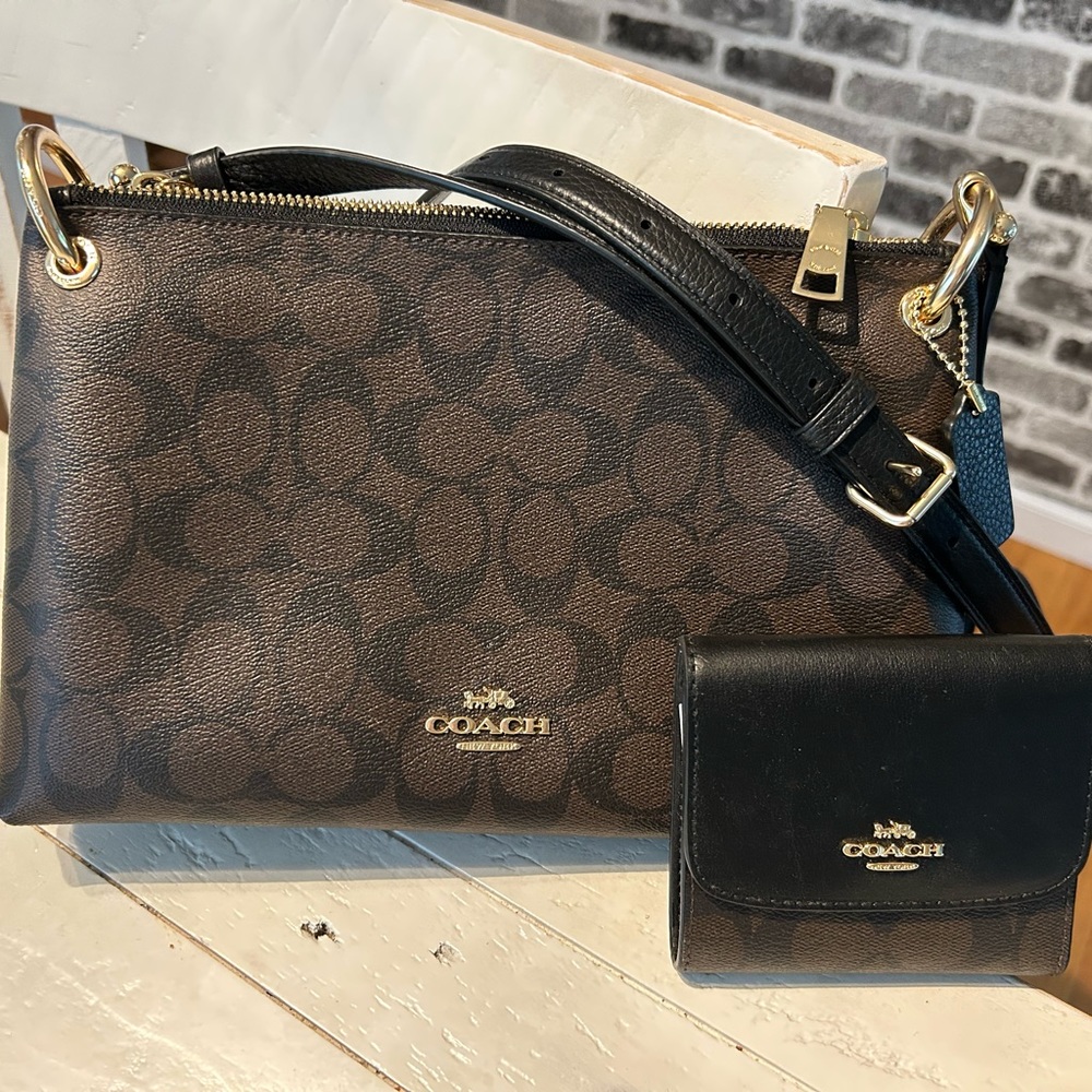 COACH Ostrich Mia Crossbody